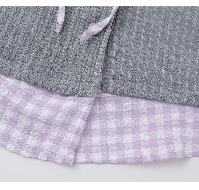 フェイクレイヤードシャツ/長袖ボタンカーディガン/2color/cm0028