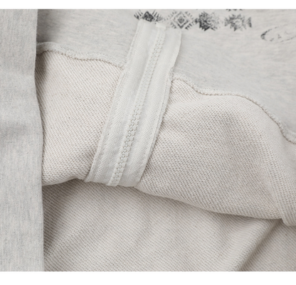 ファー付きプリントスウェットパーカー/2color/cm0029