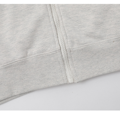 ファー付きプリントスウェットパーカー/2color/cm0029