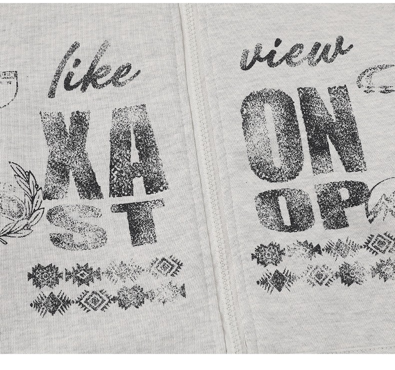 ファー付きプリントスウェットパーカー/2color/cm0029