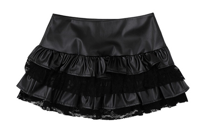 レースディテールデザインミニスカート/cm0139